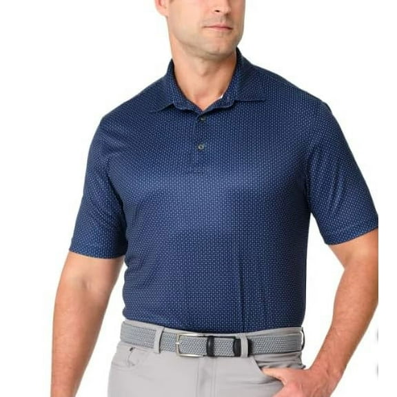 Greg Norman Men's Performance Golf Polo (Navy Blue, M)