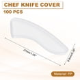 thumbnail image 2 of Knife Tip Protector Cover Plastic Blade Tip Guard for Kitchen Knife Tip Protection Sleeves 0.39" x 1.06", 2 of 6