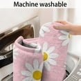 thumbnail image 5 of Pink Daisy Flower Yellow Centers Pattern Bathroom Rugs Mat,Non Slip Microfiber Bathroom Rug,Rubber Backing,Soft Bathroom Mats for Bathroom Floor,Tub and Shower,17x27in(43x68cm), 5 of 5