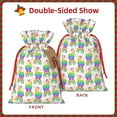 thumbnail image 2 of Naloa Rainbow Llama Drawstring Christmas Bags, 3D Xmas Gift Bags, Christmas Wrapping Bags, Xmas Goodie Bags, Treat Pouch Bags, Party Favor Bags-Small, 2 of 9