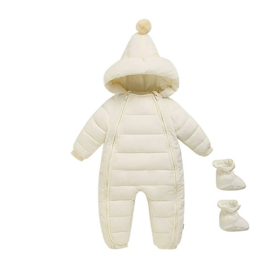 Infant Snowsuit Hoodie Bera Ear Baby Romper Baby Outfits Warm Puffy Coat Jacket Preemie Baby Boy Clothes 6-12 Months