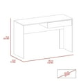 thumbnail image 5 of Boahaus Baku Modern Desk, for Adults, Black Wengue, 5 of 5