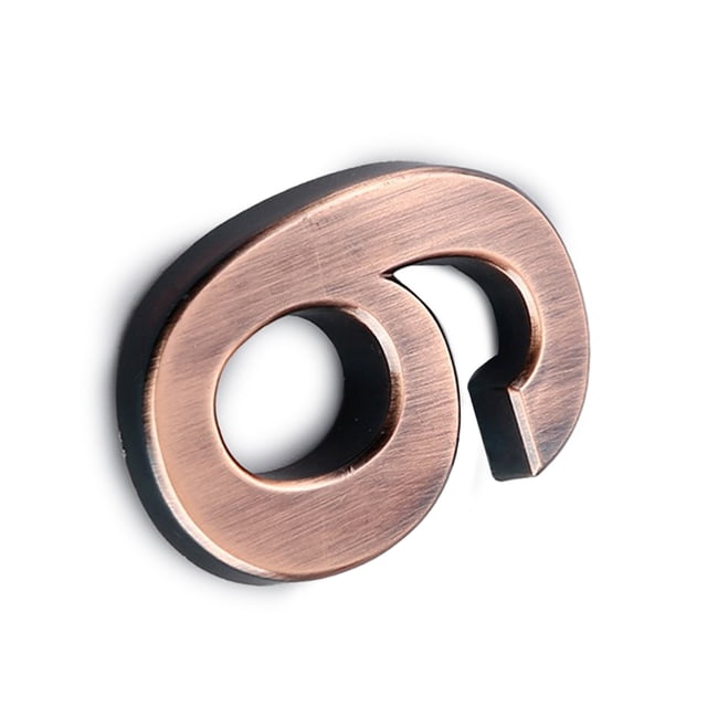 Wosthever Números de casa Hogar Delicado Pequeño Número de puerta Galvanoplastia Marca de puerta Accesorios de marcado de puerta Número 9 Decoración del hogar Número 6 Wosthever HA059681-07