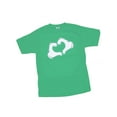 thumbnail image 1 of T-shirt Graphique Cœur Handy Vert, Moyen, 1 of 1