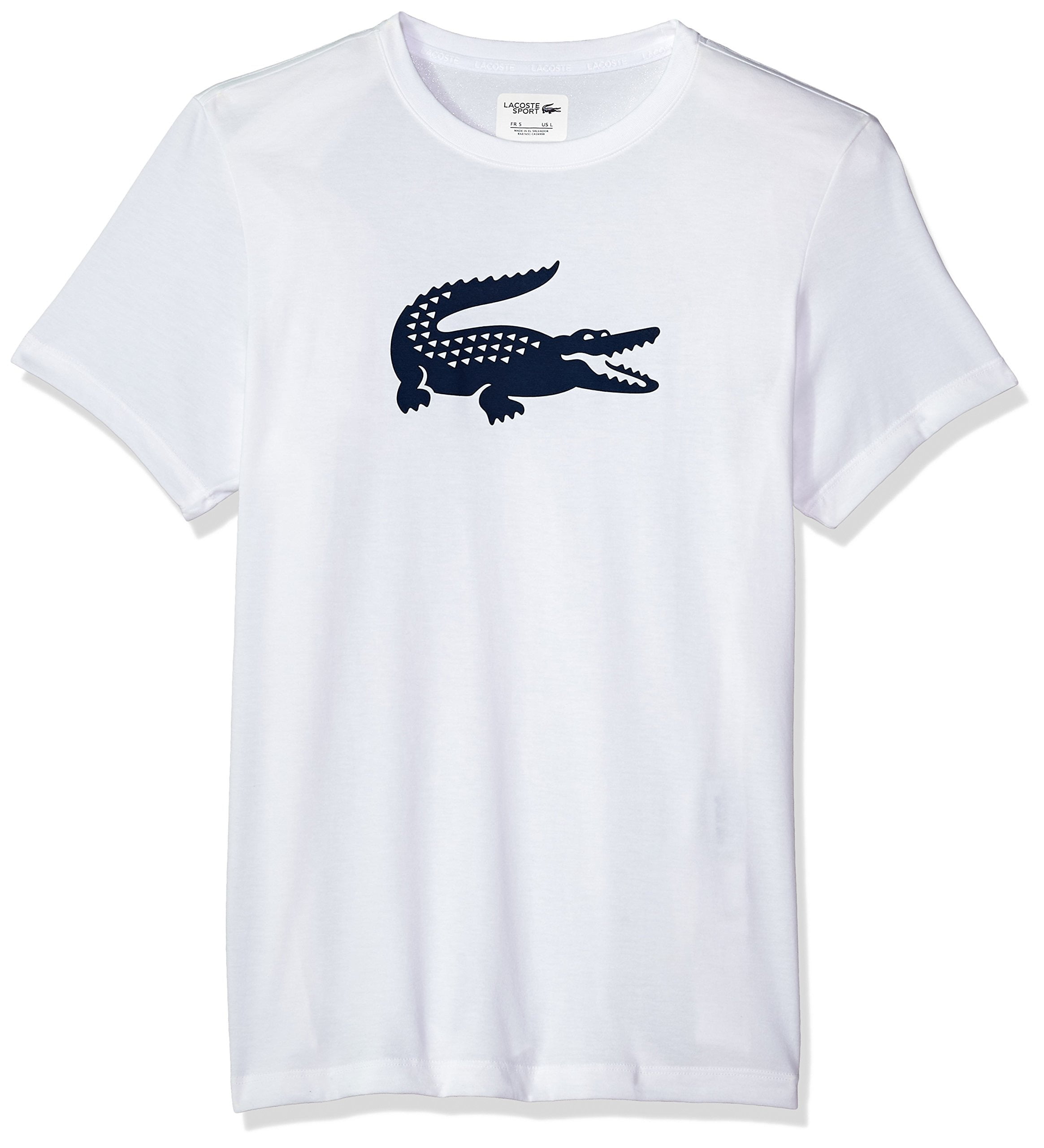 Lacoste - Lacoste Mens Short Sleeve Jersey Tech Gator Logo T-Shirt ...
