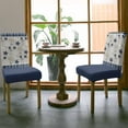 thumbnail image 3 of Chair Covers Dark Blue Starfish Shell Dining Chair Slipcovers Ocean Jellyfish Coral Stripe Stretch Removable Chair Seat Protector Party Decoration Set of 4, 3 of 6