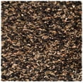 thumbnail image 7 of SAFAVIEH Rio Cassandra Confetti Polyester Shag Area Rug, Brown/Multi, 8' x 8' Square, 7 of 7