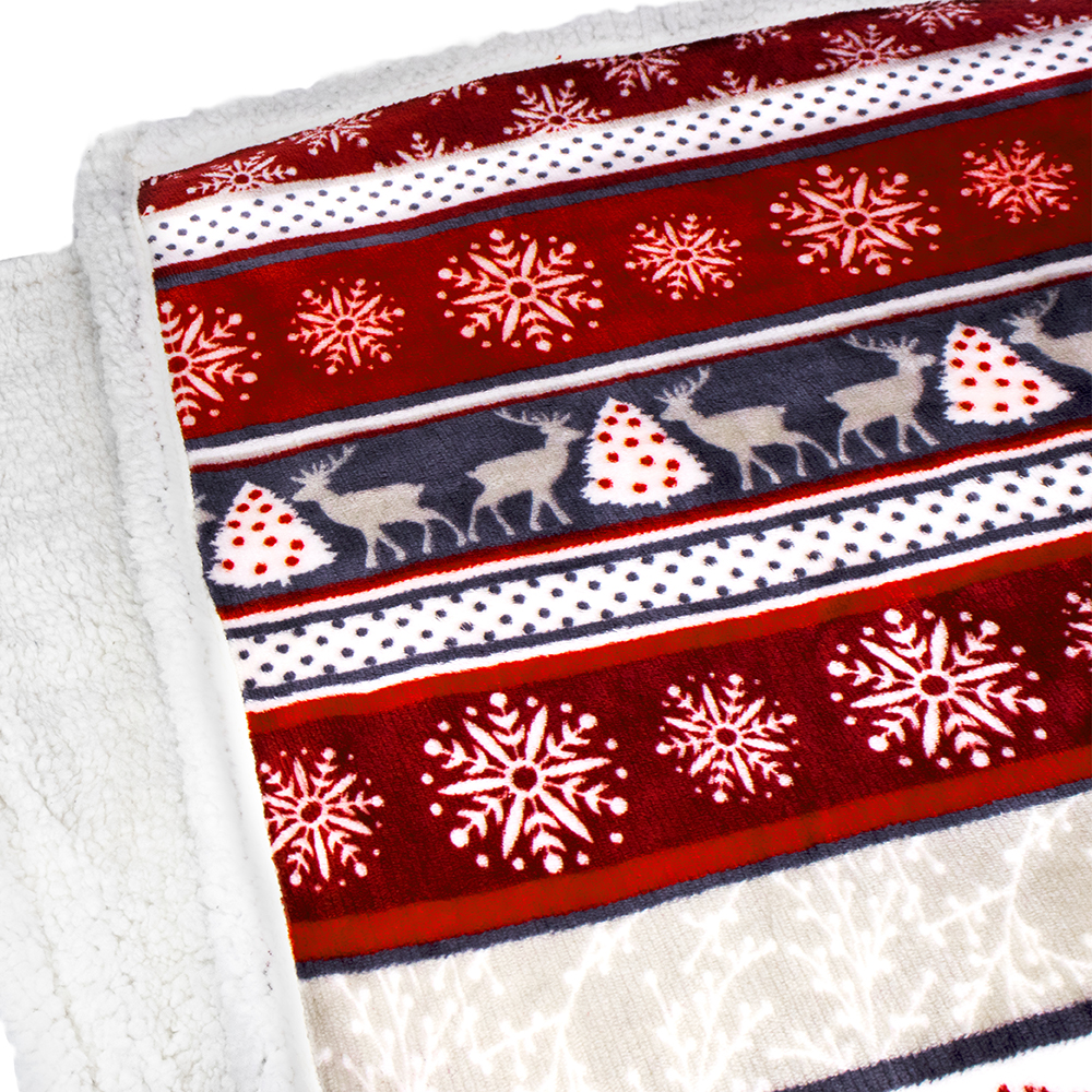 Pavilia Premium Christmas Sherpa Throw Blanket photo 4