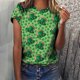 thumbnail image 2 of Tops a la moda para mujer, divertidas camisetas blancas holgadas informales con estampado del Día de San Patricio, camiseta con estampado de blusa Pompotops  hfajkhk127466, 2 of 9
