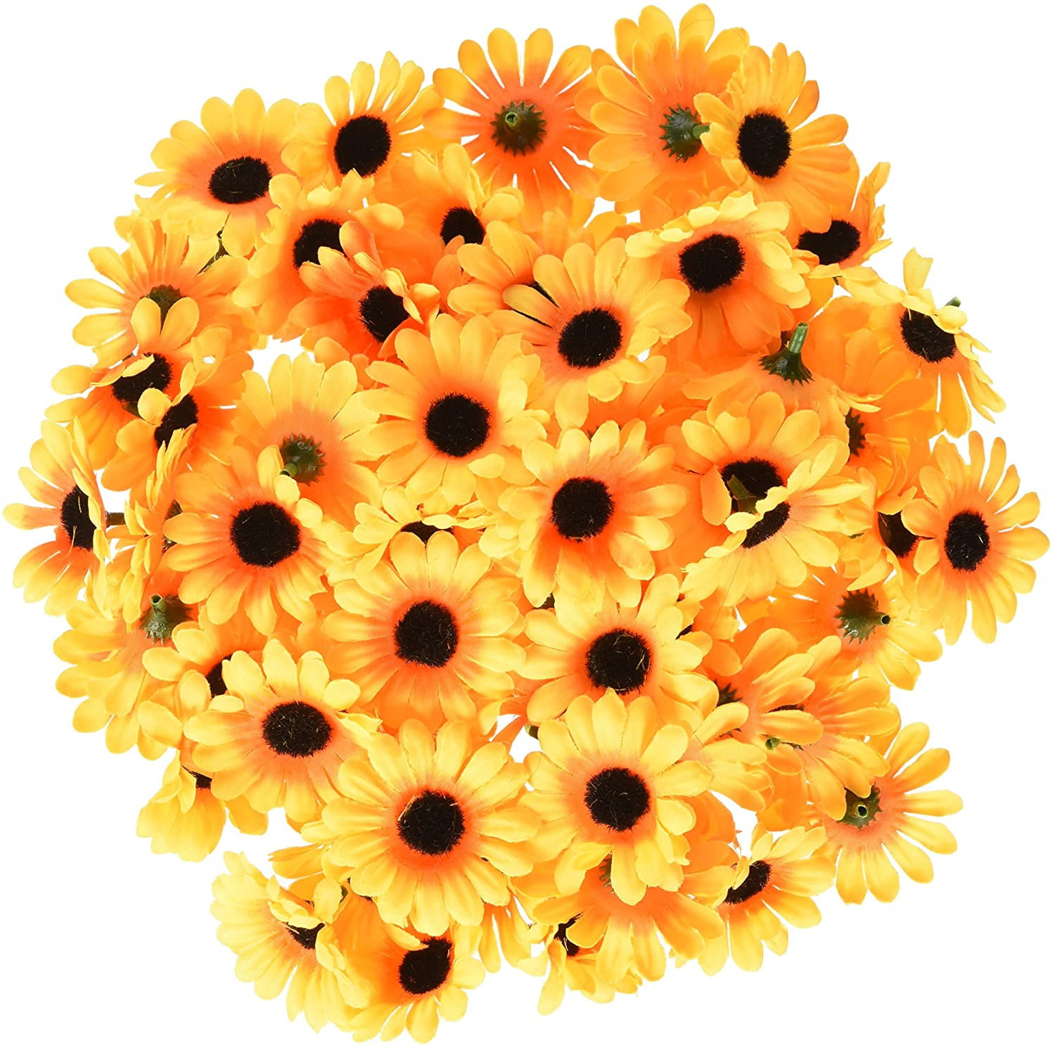 5/100X 3" Gerbera Sunflower Silk Artificial Flowers Head Wedding Party DIY Decor 