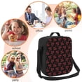 thumbnail image 5 of Naloa Red Snake Lunch box Lunch bag for men women Large capacity Lunchbox Insulated Lunch bag Lunch box cooler, 5 of 7