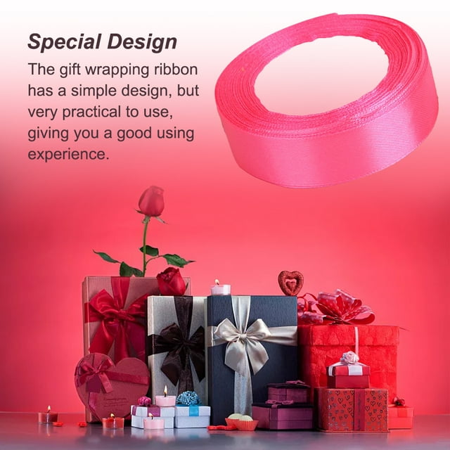 Gift Wrap Ribbon Wedding Decorations Clothes Making Supply DIY Craft Accessories Light-weight Polyester Ribbons for Ornaments Peach 05