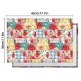 thumbnail image 5 of Pioneer Flower Floral Print Pattern Summer Placemats Table Placemats Set Of 6-Linen Kitchen Washable Placemats Table Mats 12x18 Inch Non-Slip Heat Resistant, 5 of 5