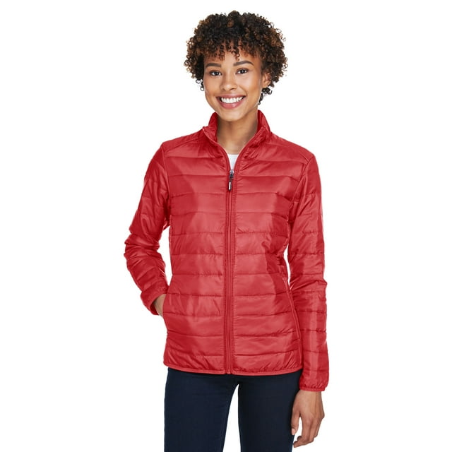 Ladies' Prevail Packable Puffer Jacket - CLASSIC RED - L