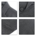 thumbnail image 5 of AZoiNM Women's Tailored One Button Blazer Slim Fit Stretch Polyester Work Jacket, 5 of 6