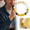 thumbnail image 1 of Natural Five Bracelet With Rutilated Quartz Tiger's Eye & Stones Energy Balancing Wealth Hand Chain For Men And Women Stopwatch Wrist Watch Pearl Bracelet Set Smart for Men Work Watch for Men Necklace, 1 of 3