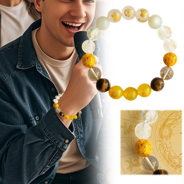 Natural Five Bracelet With Rutilated Quartz Tiger's Eye & Stones Energy Balancing Wealth Hand Chain For Men And Women Stopwatch Wrist Watch Pearl Bracelet Set Smart for Men Work Watch for Men Necklace