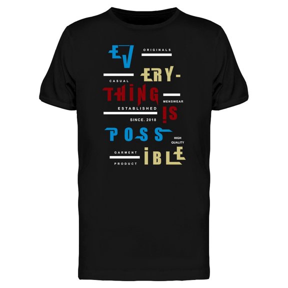 Everything Typography Urban Tee Men's -Image by Shutterstock