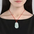thumbnail image 5 of K-KED Chinese Natural Jadeite Jade Pendant Twelve Zodiac Animal Pendant Women Men-Dog, 5 of 6