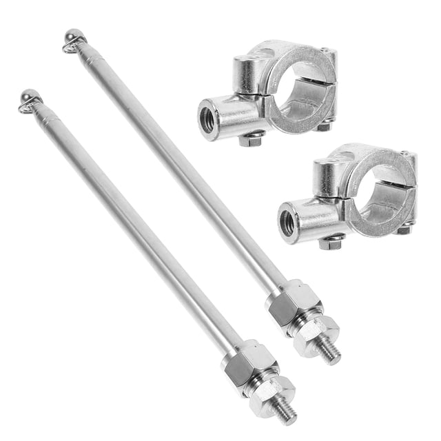 QUMIIRITY 2Pcs High Strength Steel Flag Pole Kit for Bike and Motorcycle with Adjustable Telescoping Handlebar Mount