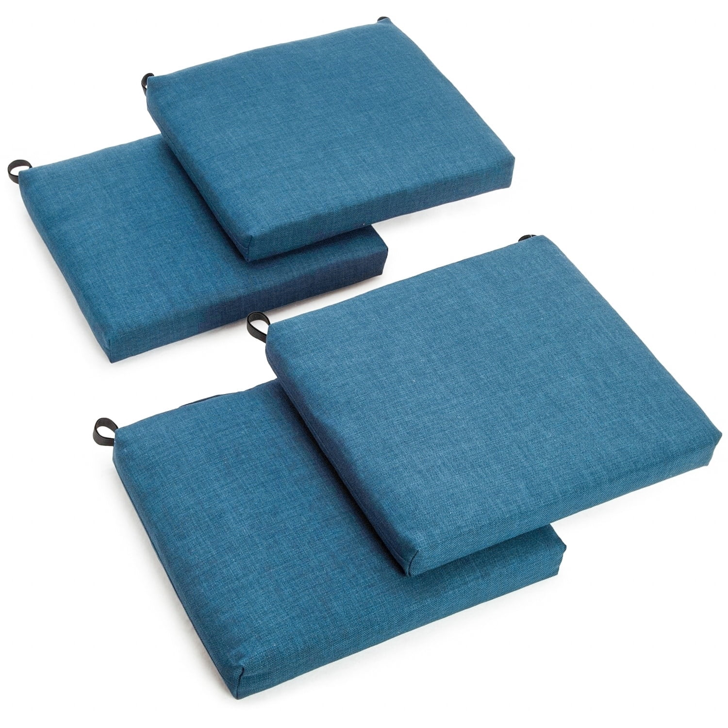 Blazing Needles 20inch Allweather Patio Chair Cushion (Set of 4)