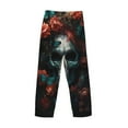 thumbnail image 3 of Fotbe Butterfly Flower Skull Men's Pajama Pants,Sleepwear Pants,Pj Bottoms Drawstring And Pockets-X-Large, 3 of 7