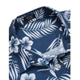 thumbnail image 5 of COOFANDY Mens Casual Button Down Shirt Short Sleeve Hawaiian Tropical Floral Shirt, 5 of 6