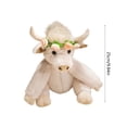 thumbnail image 3 of Juguetes de piscina, juguetes para bebés, juguetes para niños pequeños, vaca de las Tierras Altas de Escocia realista, peluche articulado con pelo largo, muñeca de tela, 3 of 6