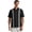 Jet Black, variant on Havanera Men's and Big Men's L-Shape Palm Print Short Sleeve Woven Shirt, Sizes S-3X