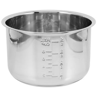  UPKOCH Inner Cooking Pot 3L Stainless Steel Pot for Rice Cooker  and Rice Cooker Liner Rice Cooking Container Rice Maker Accessories for Rice  Maker Cooker: Home & Kitchen