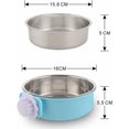 thumbnail image 4 of Jaula para perros, cuenco extraíble de acero inoxidable para colgar, cuenco para mascotas, cuenco pequeño para agua, comedero para perros, gatos, conejos, Birdsgreen Pet Supplies, 4 of 5