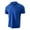 Blue, variant on XBASW Men's Waffle T Shirts Summer Short Sleeve Lapel T-Shirt Button up Solid Color Henley Shirts for Summer S -3 XL