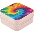 thumbnail image 2 of Coolnut Travel Small Jewelry Case Beautiful Tie Dyeing Jewelry Organizer Jewelry Box Birthday Gifts Women Mom Friends Female Sister Bridesmaid Girl Gifts Idea49 Women Gifts, 2 of 7