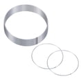 thumbnail image 1 of Uxcell Paquete de 12 Anillos de Atrapasueños, 5.9 Pulgadas Forma Redonda de Metal para Decoraciones de Manualidades DIY Plata, 1 of 1