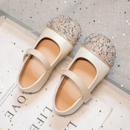 

Girls‘ shoes shoes 2024 Spring and Autumn new children‘s shoes crystal shoes small shoes little girl performance shoes