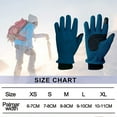 thumbnail image 4 of Navy gloves Autumn winter outdoor gloves Men's and women's touch screen windproof fleece gloves-M, 4 of 6