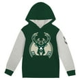 thumbnail image 2 of Toddler  Hunter Green Milwaukee Bucks Fair Catch-Fleece Pullover Hoodie, 2 of 3