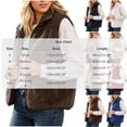 thumbnail image 5 of Lutiedan Fuzzy Flannel Vest for Women Cozy Sleeveless Fleece Zip Up Outerwear Vest Casual Stand Collar Winter Jackets S-XXL, 5 of 8