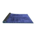 thumbnail image 2 of Ahgly Company Indoor Square Oriental Blue Industrial Area Rugs, 5' Square, 2 of 4