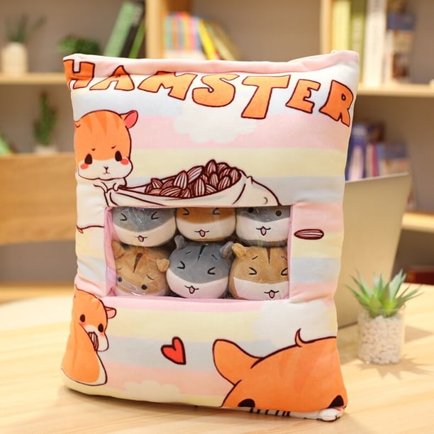 Bolsa de juguete de hámster de peluche de 8 Uds., almohada suave de alta calidad, pudín de ratón de aguacate, regalo creativo para novia zhangyuxiang LED