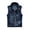 *2-Dark Blue, variant on Men's Button Down Studded Punk Denim Vest , Sleeveless Biker Jean Jacket For Men,Black,M-5XL