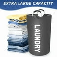 thumbnail image 6 of Vivicreate 115L Collapsible Laundry Hamper with Waterproof Fabric and Aluminum Handles, Large Dirty Clothes Basket for Dorm & Home Use, 6 of 6