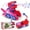 Red, variant on DISEN Dinosaur Toys for 2 3 4 5 Year Old Boys, Gift Ideas for 2 3 4 5 Year Old Kids Toddler Gifts for Kids 3 4 5 6 7 8 Years Deformation Cars Dino Vehicle Toys for Autistic Children Robot Car