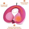 thumbnail image 5 of NFANZIA Chin Supporting Travel Neck Pillow for Kids, Prevent Head from Falling Forward, Comfortably Supports Head, Neck and Chin, Pink, 5 of 9