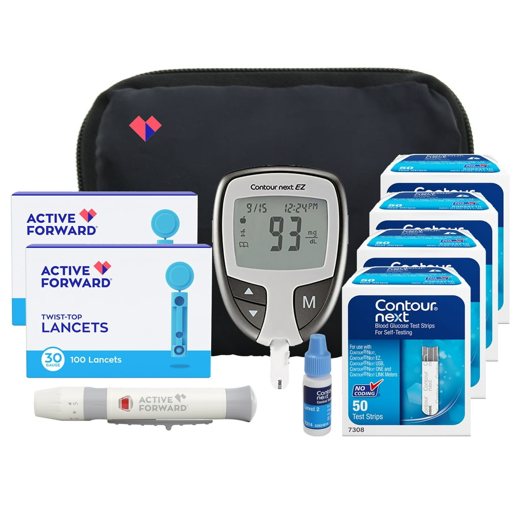 AF Contour Next Diabetes Testing Kit, 200 Count Contour Next EZ Meter