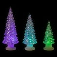 thumbnail image 4 of Northlight LED Lighted Color Changing Christmas Trees - 8.75" - Clear - Set of 3, 4 of 7