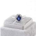thumbnail image 2 of Bow Jewel 1.97 Ct Oval Cut Diamond Engagement Ring - Crafted in 14K White Gold Plated - Stunning Halo Prong Set Design for Women - Perfect Wedding Ring - Celebrate Your Love with Timeless Elegance, 2 of 9