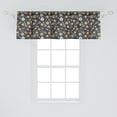 thumbnail image 2 of Ambesonne Cartoon Window Valance, Outer Space Pattern, 54" X 18", Multicolor, 2 of 3