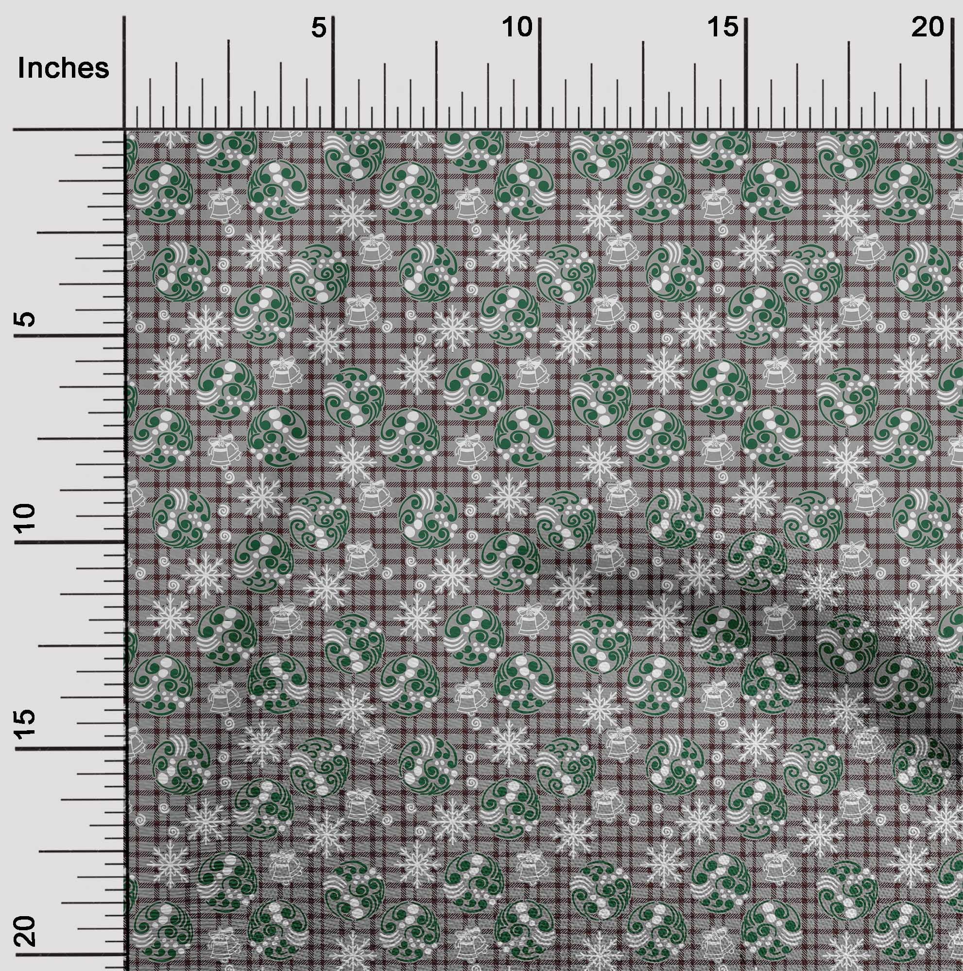 oneOone Cotton Jersey Gray Fabric Christmas Fabric For Sewing Printed Craft Fabric By The Yard 58 Inch Wide