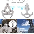 thumbnail image 4 of Grappling hook multi-function claw stainless steel for outdoor climbing Multi-functional gravity hook gravity gripper climbing rope hook grappling hook, 4 of 5
